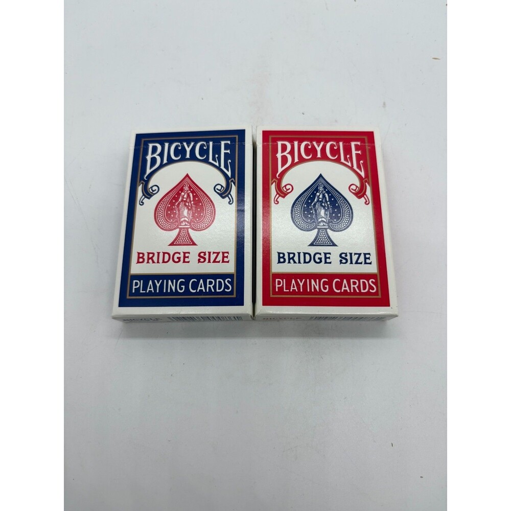 BICYCLE Bridge Size Playing Cards Set of 2 Decks Red & Blue